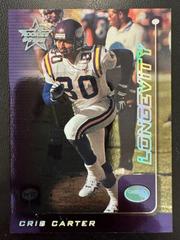 Cris Carter [Longevity] #109 Football Cards 1999 Leaf Rookies & Stars Prices