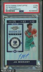 JA Morant [SP Autograph] #106 Basketball Cards 2019 Panini Contenders Optic Prices
