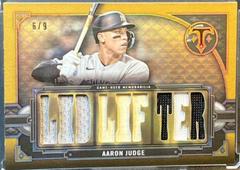 Aaron Judge [Gold] #TTR-AJ3 Baseball Cards 2022 Topps Triple Threads Relics Prices