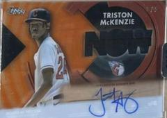 Triston McKenzie [Orange] #GNA-MCK Baseball Cards 2022 Topps Clearly Authentic Generation Now Autographs Prices