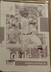 Ronald Acuna Jr. [One Hundred Emoji] Baseball Cards 2022 Panini Donruss Prices