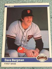 Dave Bergman Baseball Cards 1984 Fleer Prices