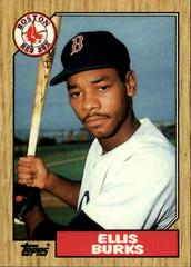 Ellis Burks #14T Baseball Cards 1987 Topps Traded Prices
