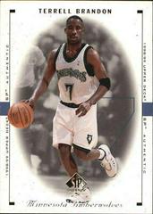 Terrell Brandon #52 Basketball Cards 1998 SP Authentic Prices