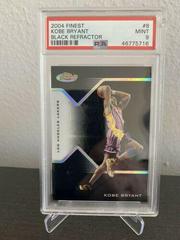 Kobe Bryant [Black Refractor] #8 Basketball Cards 2004 Finest Prices