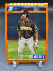 CJ Abrams [Chrome Prospect Orange] #145 Baseball Cards 2021 Bowman Heritage Prices