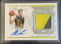 Walker Kessler #5 Basketball Cards 2022 Panini Flawless Rookie Autograph Prices