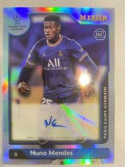 Nuno Mendes Soccer Cards 2021 Topps Merlin Chrome UEFA Autographs Prices