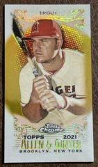 Mike Trout [Mini Gold Refractor] #32 Baseball Cards 2021 Topps Allen & Ginter Chrome Prices