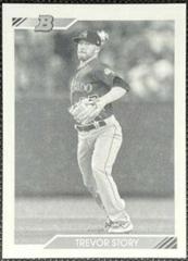 Trevor Story [Black & White] #82 Baseball Cards 2020 Bowman Heritage Prices