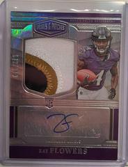 Zay Flowers #RPA-9 Football Cards 2023 Panini Plates and Patches Rookie Patch Autographs Prices