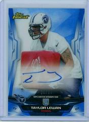 Taylor Lewan [Autograph Blue Refractor] Football Cards 2014 Topps Finest Prices