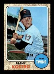 Frank Kostro #44 Baseball Cards 1968 Topps Milton Bradley Prices