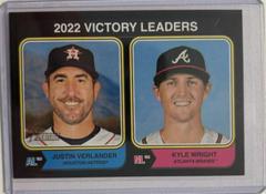 Kyle Wright, Justin Verlander [Black Border] Baseball Cards 2023 Topps Heritage Prices