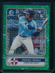 Wander Franco [Green Refractor Mega Box Mojo] Baseball Cards 2020 Bowman Chrome Spanning the Globe Prices