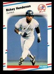 Rickey Henderson #209 Baseball Cards 1988 Fleer Prices