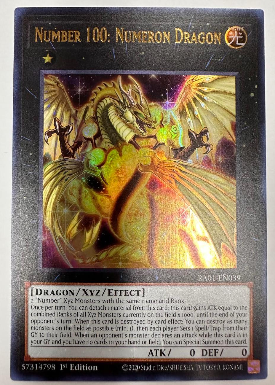 Number 100: Numeron Dragon [Ultra Rare] RA01-EN039 YuGiOh 25th Anniversary Rarity Collection