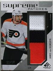 James van Riemsdyk [Patches] Hockey Cards 2021 SP Game Used Supreme Prices