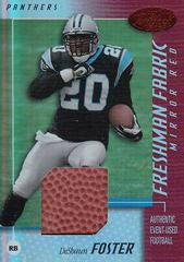 DeShaun Foster [Mirror Red Jersey] #110 Football Cards 2002 Leaf Certified Prices