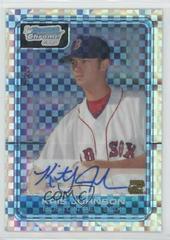 Kris Johnson [Xfractor Autograph] Baseball Cards 2006 Bowman Chrome Draft Picks Prices