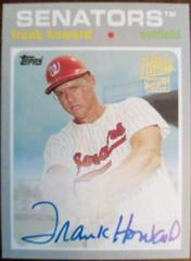 Frank Howard #FFA-FH Baseball Cards 2016 Topps Archives Fan Favorites Autograph Prices
