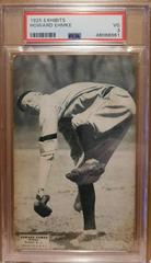 Howard Ehmke Baseball Cards 1925 Exhibits Prices