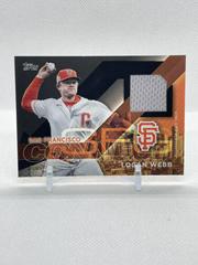 Logan Webb [Black] Baseball Cards 2024 Topps City Connect Swatch Prices