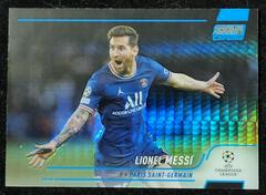 Lionel Messi [Blue Prism] Soccer Cards 2021 Stadium Club Chrome UEFA Champions League Prices