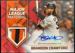 Brandon Crawford [Red] #MLMA-BC Baseball Cards 2022 Topps Major League Material Autographs Prices