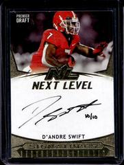 D'andre Swift [Gold] #NL-DS Football Cards 2020 Sage Hit Next Level Signatures Prices