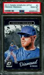 Freddie Freeman #2 Baseball Cards 2017 Panini Donruss Optic Prices