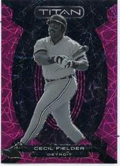 Cecil Fielder [Pink Velocity] Baseball Cards 2023 Panini Chronicles Titan Prices