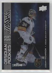 Logan Thompson #OR-29 Hockey Cards 2021 SPx UD Black Obsidian Rookies Prices
