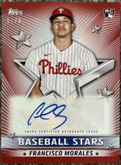 Francisco Morales [Red] #BSA-FM Baseball Cards 2022 Topps Update Stars Autographs Prices