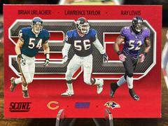 Brian Urlacher, Lawrence Taylor, Ray Lewis [Red] #3D2 Football Cards 2021 Panini Score 3D Prices