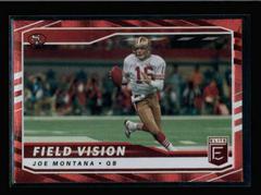 Joe Montana [Red] Football Cards 2021 Panini Donruss Elite Field Vision Prices