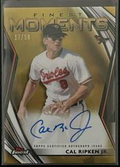 Cal Ripken Jr. [Gold Refractor] Baseball Cards 2021 Topps Finest Moments Autographs Prices