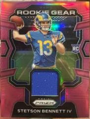 Stetson Bennett IV [Pink] #RG-SB Football Cards 2023 Panini Prizm Rookie Gear Prices