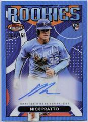 Nick Pratto [Blue] #RDA-NP Baseball Cards 2023 Topps Finest Rookies Design Variation Autographs Prices