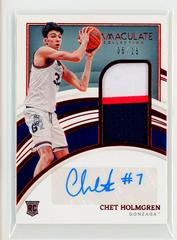 Chet Holmgren [Patch Autograph Red] #34 Basketball Cards 2022 Panini Immaculate Collection Collegiate Prices