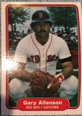Gary Allenson #287 Baseball Cards 1982 Fleer Prices