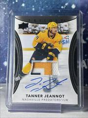 Tanner Jeannot [Black Foil Patch Autograph] #3 Hockey Cards 2022 Upper Deck Trilogy Prices