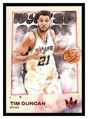 Tim Duncan [Ruby] #11 Basketball Cards 2023 Panini Court Kings Water Color Prices