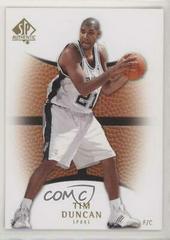 Tim Duncan Basketball Cards 2007 SP Authentic Prices