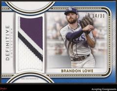 Brandon Lowe [Blue] #DJR-BLO Baseball Cards 2022 Topps Definitive Jumbo Relic Collection Prices