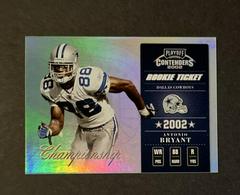 Antonio Bryant [Championship Ticket] #108 Football Cards 2002 Playoff Contenders Prices