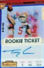 Trey Lance [Autograph Reverse] #103 Football Cards 2021 Panini Contenders Prices