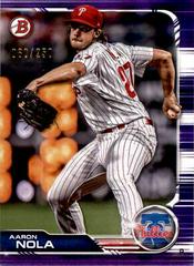 Aaron Nola [Purple] #13 Baseball Cards 2019 Bowman Prices