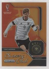 Timo Werner [Orange] Soccer Cards 2022 Panini Prizm World Cup Scorers Club Prices
