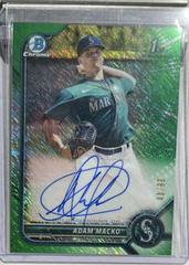 Adam Macko [Green Shimmer Refractor] #CPA-AM Baseball Cards 2022 Bowman Chrome Prospect Autographs Prices